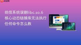 统信系统误删libc.so.6核心动态链接库无法执行任何命令怎么救