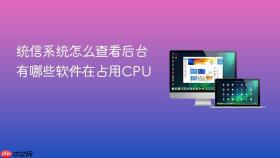 统信系统怎么查看后台有哪些软件在占用cpu