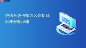 统信系统卡顿怎么强制调出任务管理器