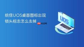 统信UOS桌面图标出现锁头标志怎么去掉