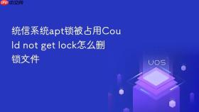 统信系统apt锁被占用could not get lock怎么删锁文件