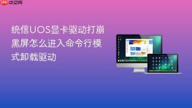统信uos显卡驱动打崩黑屏怎么进入命令行模式卸载驱动