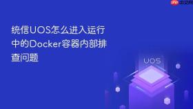 统信UOS怎么进入运行中的Docker容器内部排查问题