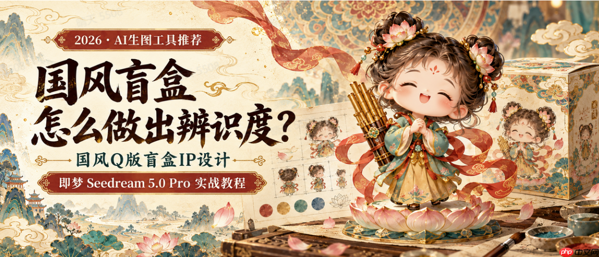 国风盲盒怎么做出辨识度？2026年国风Q版盲盒IP设计AI生图工具推荐及实战教程 - php中文网