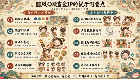 国风盲盒怎么做出辨识度？2026年国风Q版盲盒IP设计AI生图工具推荐及实战教程 - php中文网