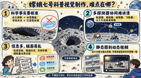 从科普海报到30秒视频！嫦娥七号科普视觉AI生图工具推荐，附完整提示词 - php中文网