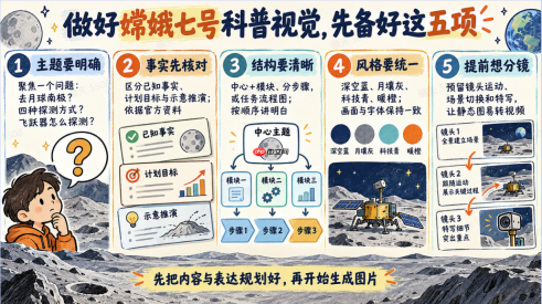 从科普海报到30秒视频！嫦娥七号科普视觉AI生图工具推荐，附完整提示词 - php中文网