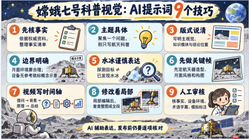 从科普海报到30秒视频！嫦娥七号科普视觉AI生图工具推荐，附完整提示词 - php中文网