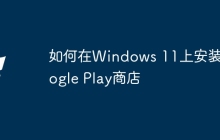 如何在Windows 11上安装Google Play商店