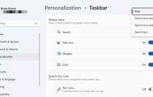如何在Windows 11任务栏隐藏搜索栏