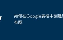 如何在Google表格中创建瀑布图