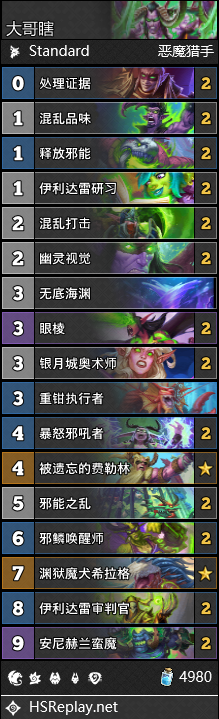炉石传说传奇音乐节版本恶魔猎手攻略