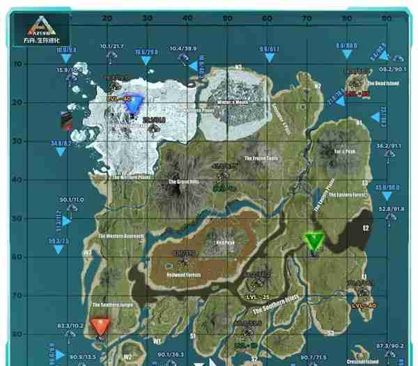 方舟生存进化骷髅头标志,方尖碑坐标介绍