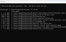 如何使用DiskUsage命令分析Windows驱动器空间