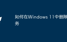 如何在Windows 11中删除服务