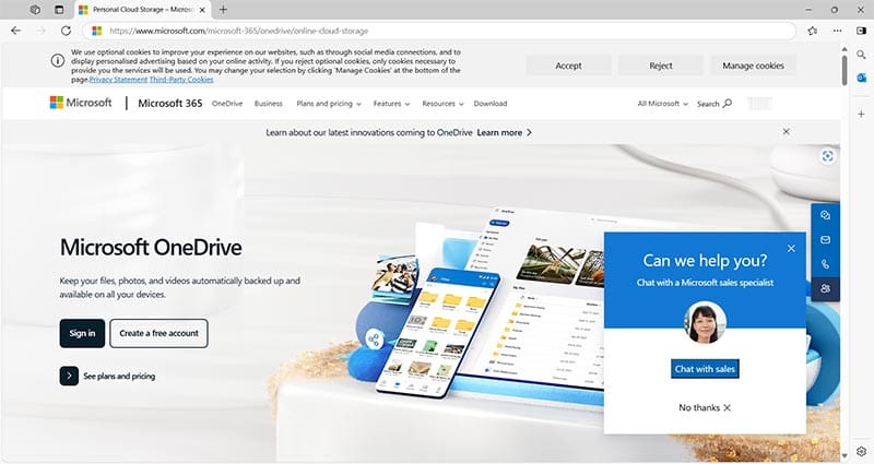 透過清空和登出在 OneDrive 中設定和停用個人保管庫