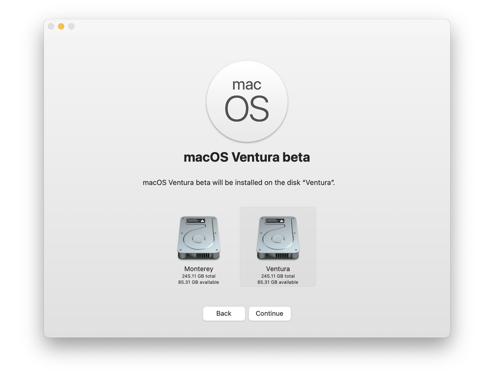 Install macOS betas on your Mac in a new APFS volume