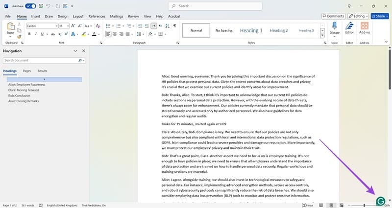 'Grammarly 在 Microsoft Word 中不起作用”的 3 个修复