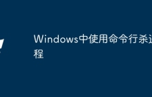 Windows中使用命令行杀进程