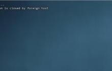 Connection closed by foreign