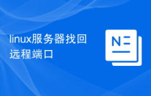 linux服务器找回远程端口