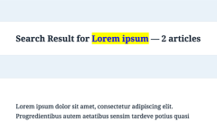 Show search terms and result counts in WordPress