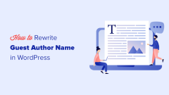 How to rewrite guest author name using custom fields in WordPress