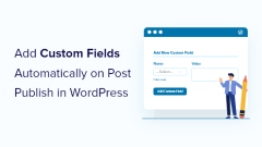 How to automatically add custom fields when posting in WordPress