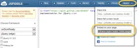 WebページにインタラクティブなJSFiddleスニペットを埋め込みました