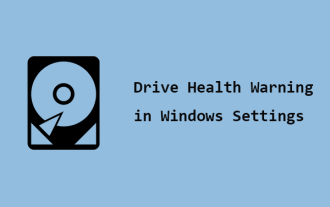 Discover How to Fix Drive Health Warning in Windows Settings