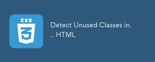 Erkennen Sie unbenutzte Klassen in ... HTML