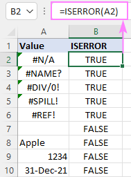 IseRrorfunktion in Excel mit Formel Beispielen