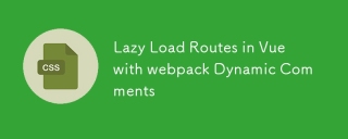 Faule Ladenrouten in Vue mit dynamischen Kommentaren von Webpack
