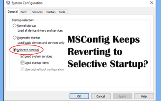 msconfigは選択的なスタートアップに戻り続けますか?ここで2つのソリューション
