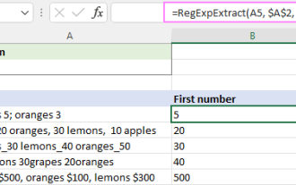 Regex untuk mengekstrak rentetan dalam Excel (satu atau semua perlawanan)