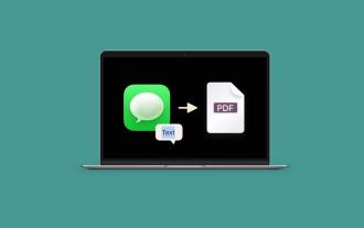 How to export text messages from iPhone to PDF