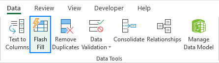 How to use Flash Fill in Excel with examples
