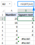 Excelの平方根:SQRT関数およびその他の方法