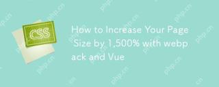 WebPack和Vue如何将页面大小提高1,500％