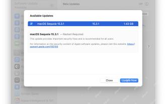 MacOS Sequoia 15.3.1 Update with Bug Fixes Released
