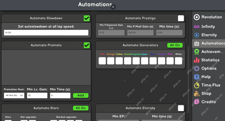 Revolution Idle Automation Settings Guide