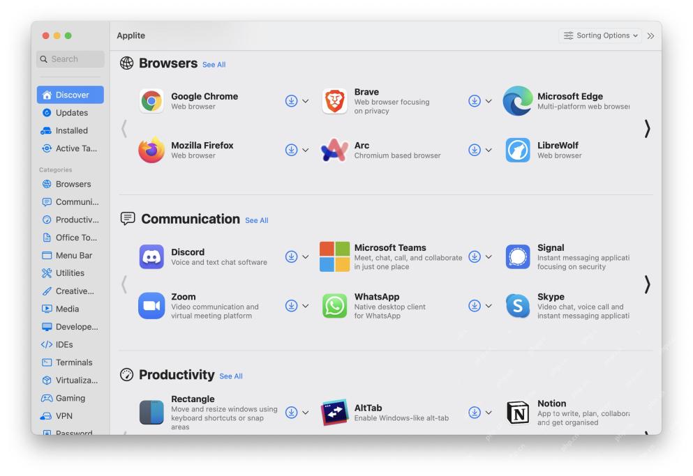 Install & Manage Homebrew Cask Apps on Mac Easily with Applite