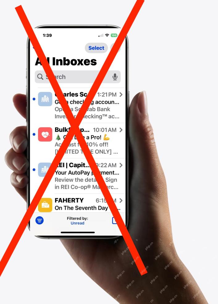 So deaktivieren Sie E -Mail -Absender -Symbole auf iPhone in iOS 18.2