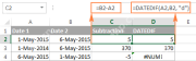 How to add and subtract dates in Excel