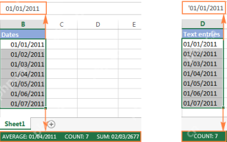 Excel: convert text to date and number to date