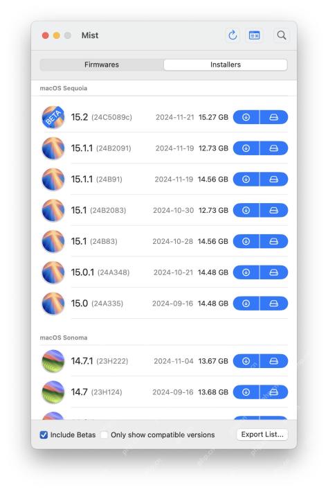 薄霧使下載MacOS安裝程序和公司用品變得容易