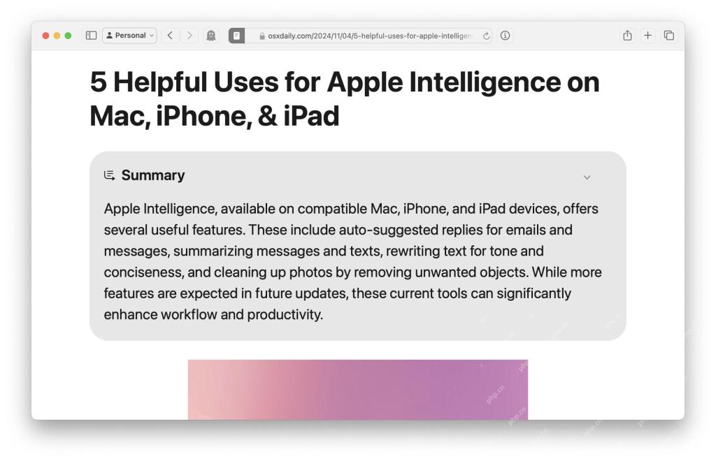 How to Summarize Webpages in Safari for Mac