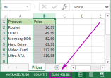 How to sum a column in Excel - 5 easy ways