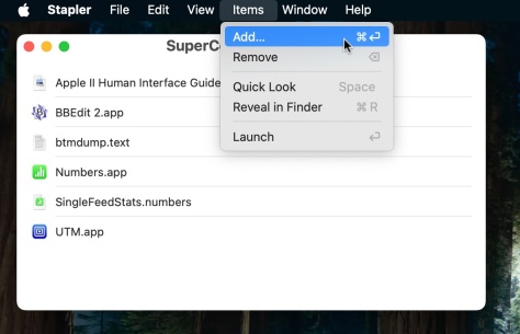 Launch All Apps & Documents Related to a Project with Stapler for Mac