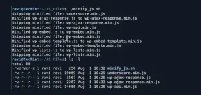 uglifyjs 및 uglifycss를 사용하여 CSS 및 JS 파일을 최소화하는 방법